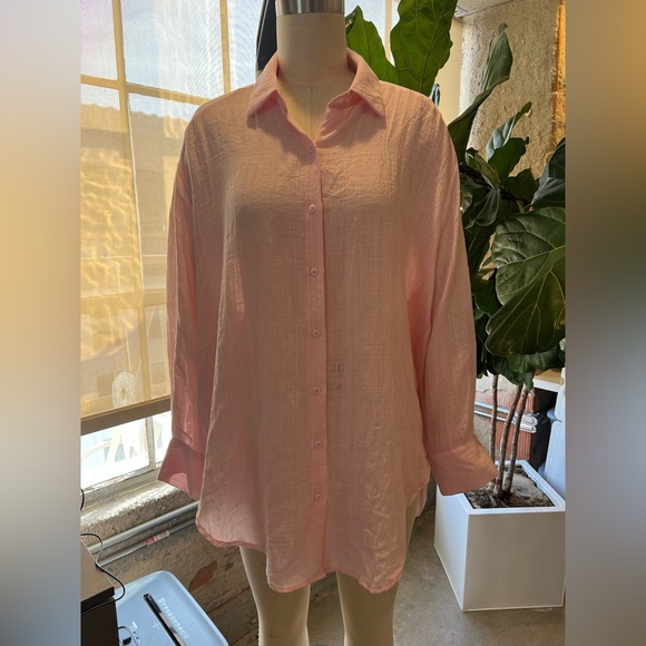 Solai The Label Poolside Oversized Button Top - Picture 5 of 7